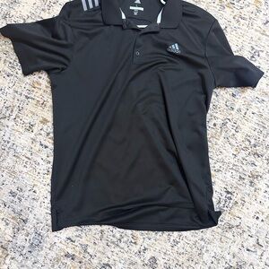 Adidas Men's Black Polo Shirt